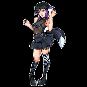 Kitsune Wylie Sticker