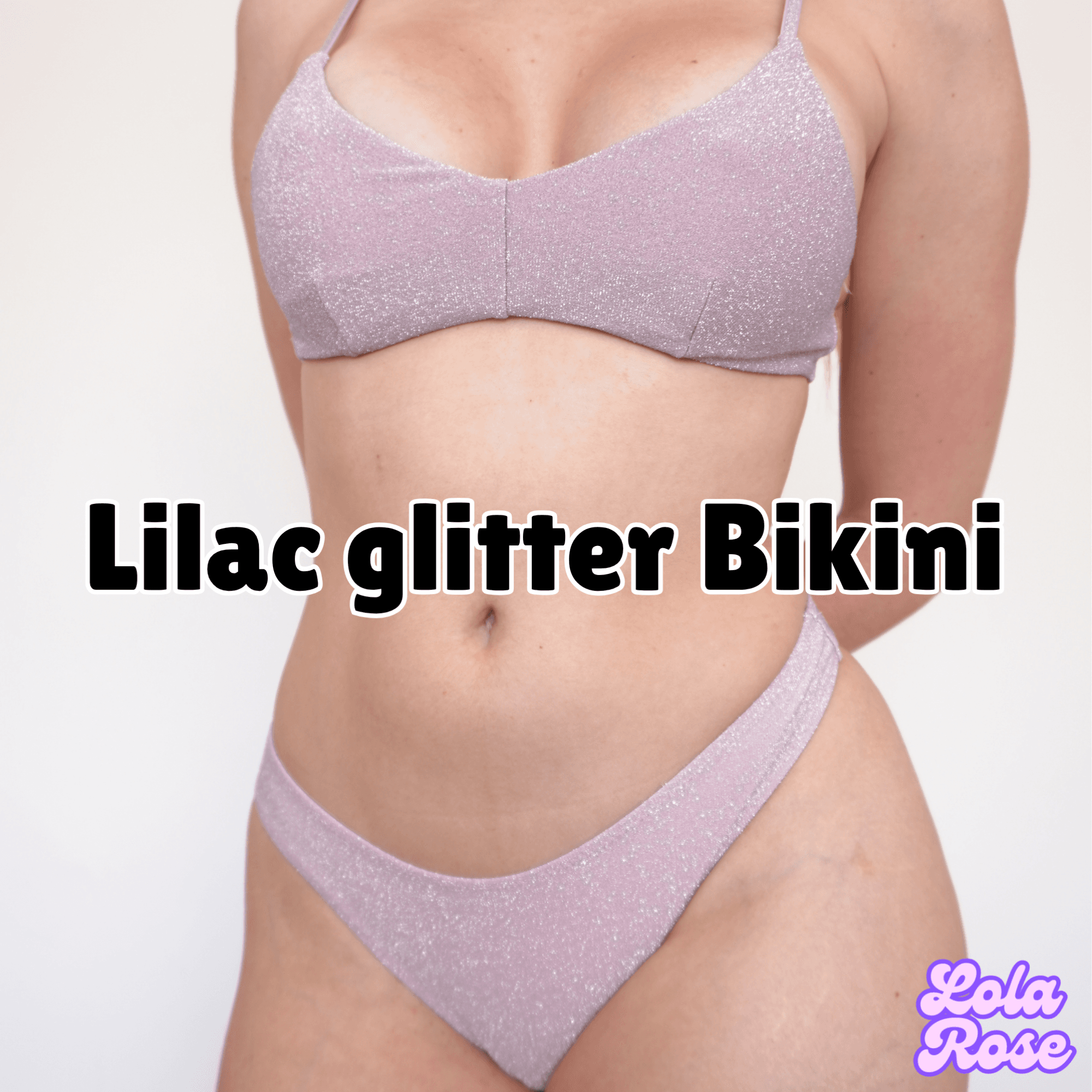 Lilac Glitter Bikini