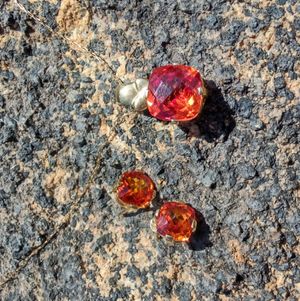 Padparascha Sapphire jewelry set
