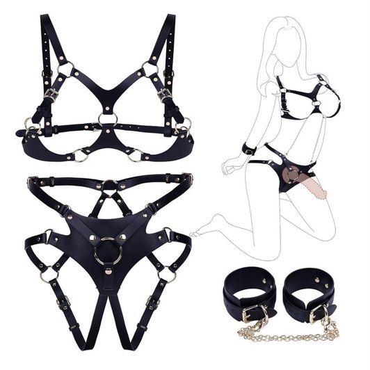 full femme strap on harness set