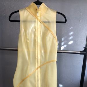 one of kind custom latex dress