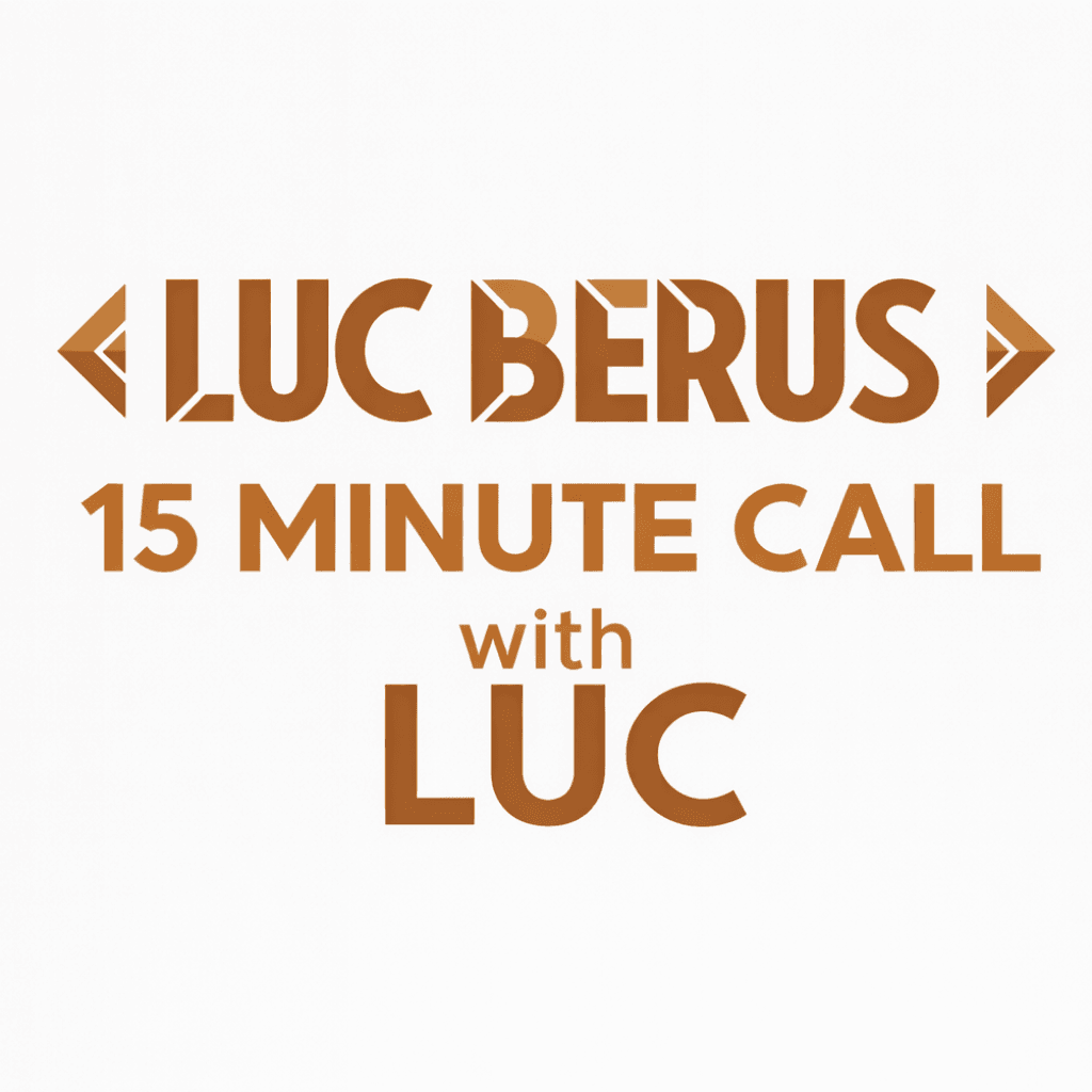15 Minute Private Call to Talk Directly with Luc