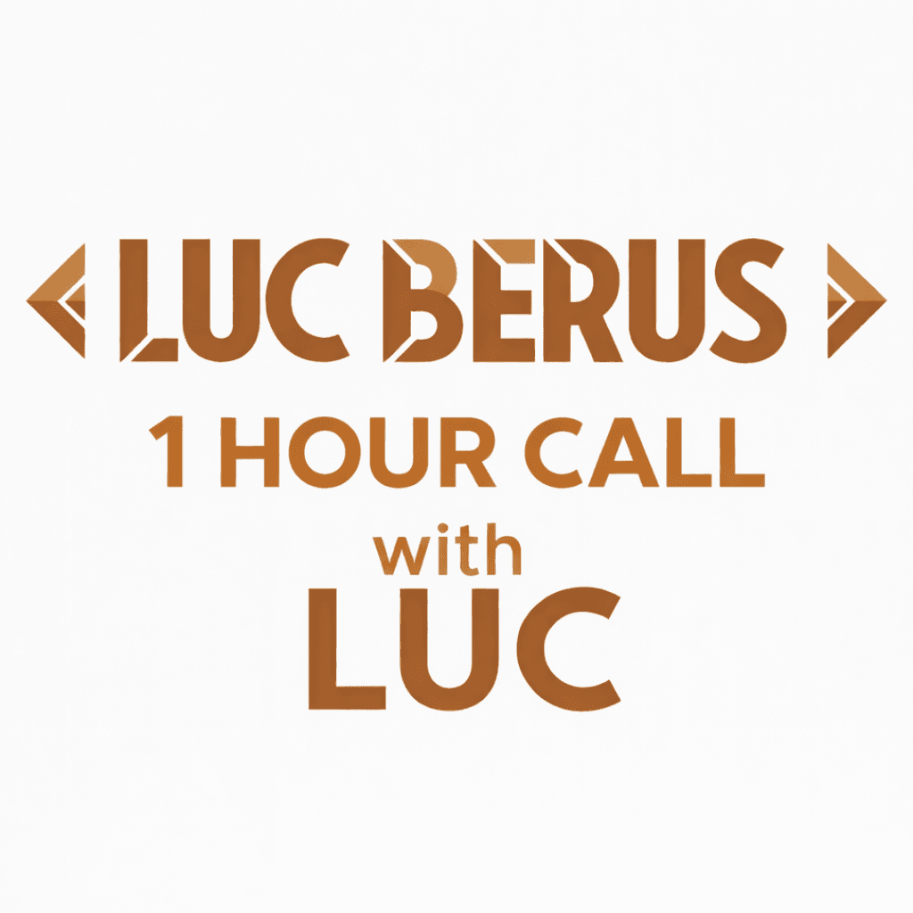 1 Hour Private Call to Talk Directly with Luc