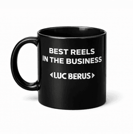Mug Best Reels In The Business Luc Berus Black w Video Gift