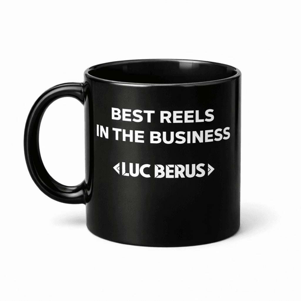 Mug Best Reels In The Business Luc Berus Black w Video Gift