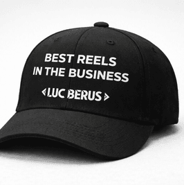 Cap Best Reels In The Business Luc Berus Black w Video Gift