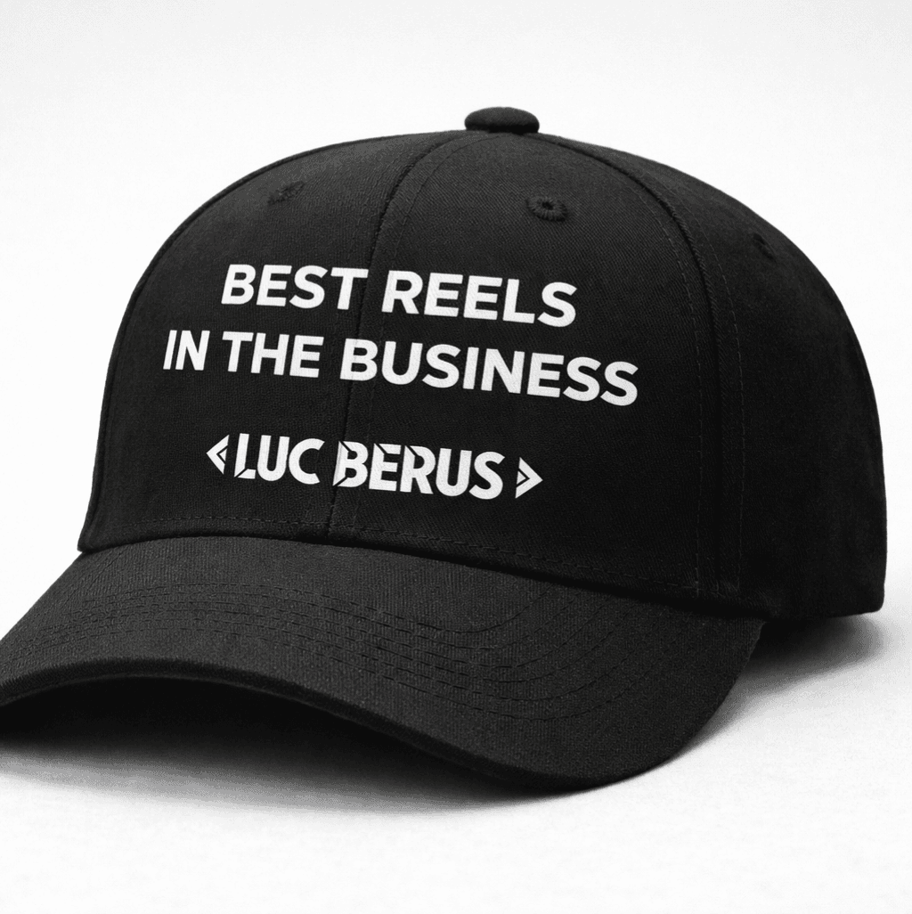 Cap Best Reels In The Business Luc Berus Black w Video Gift