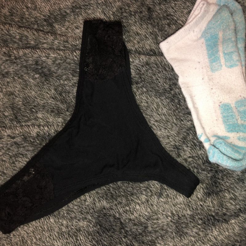 Black panties And socks