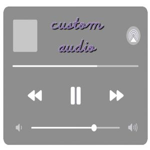 5 minutes custom audio