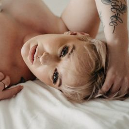 Just Me and a Sheet Photo Set