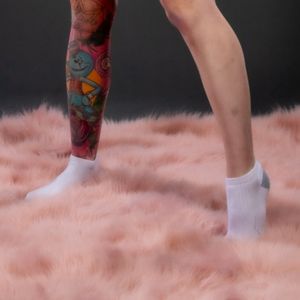 Worn pair of socks
