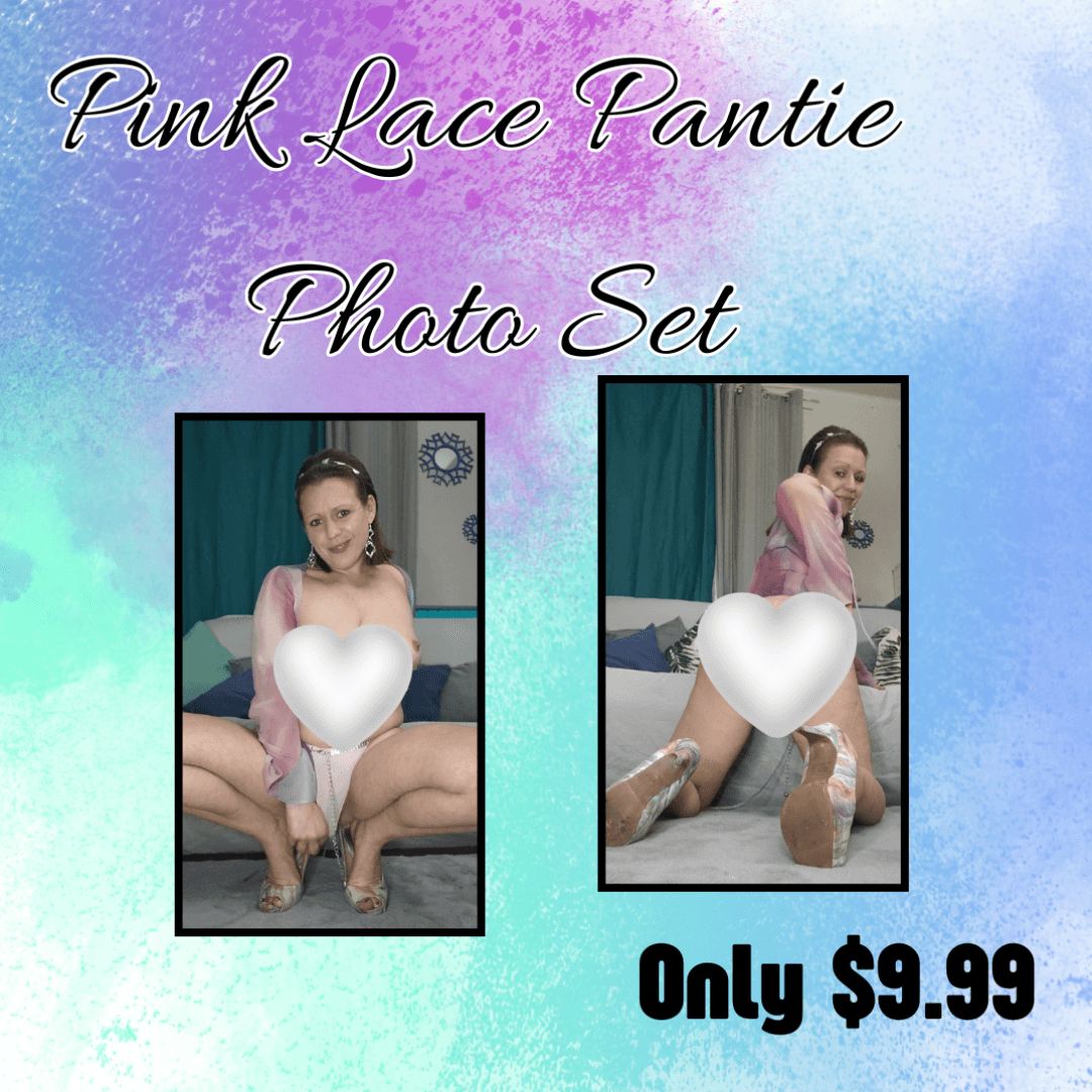 Pink Lace Pantie Photo Set