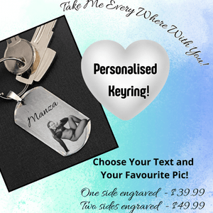 Personalised Photo Engraved Keyring