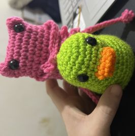 Custom leggy frog and duck
