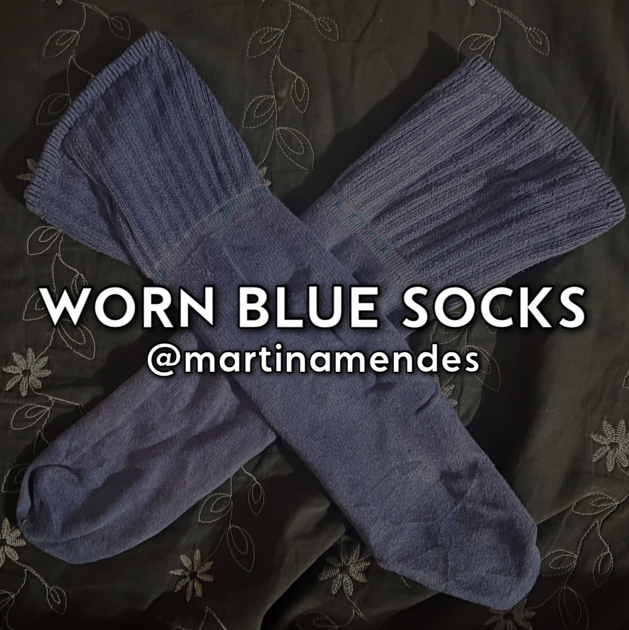 Worn Blue Socks