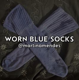 Worn Blue Socks