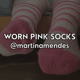 Worn Pink Socks