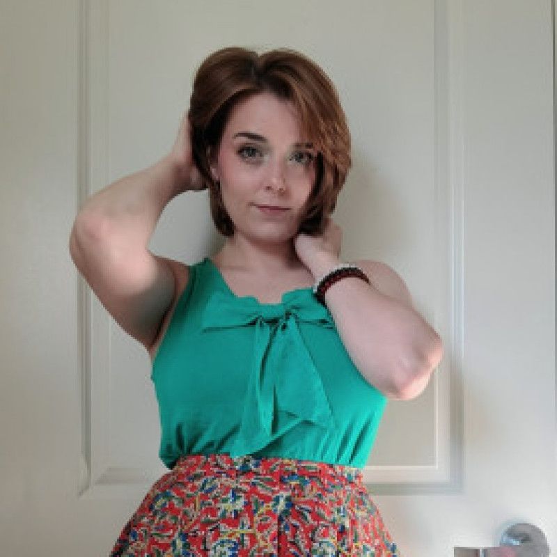 Bright Green Bow Top