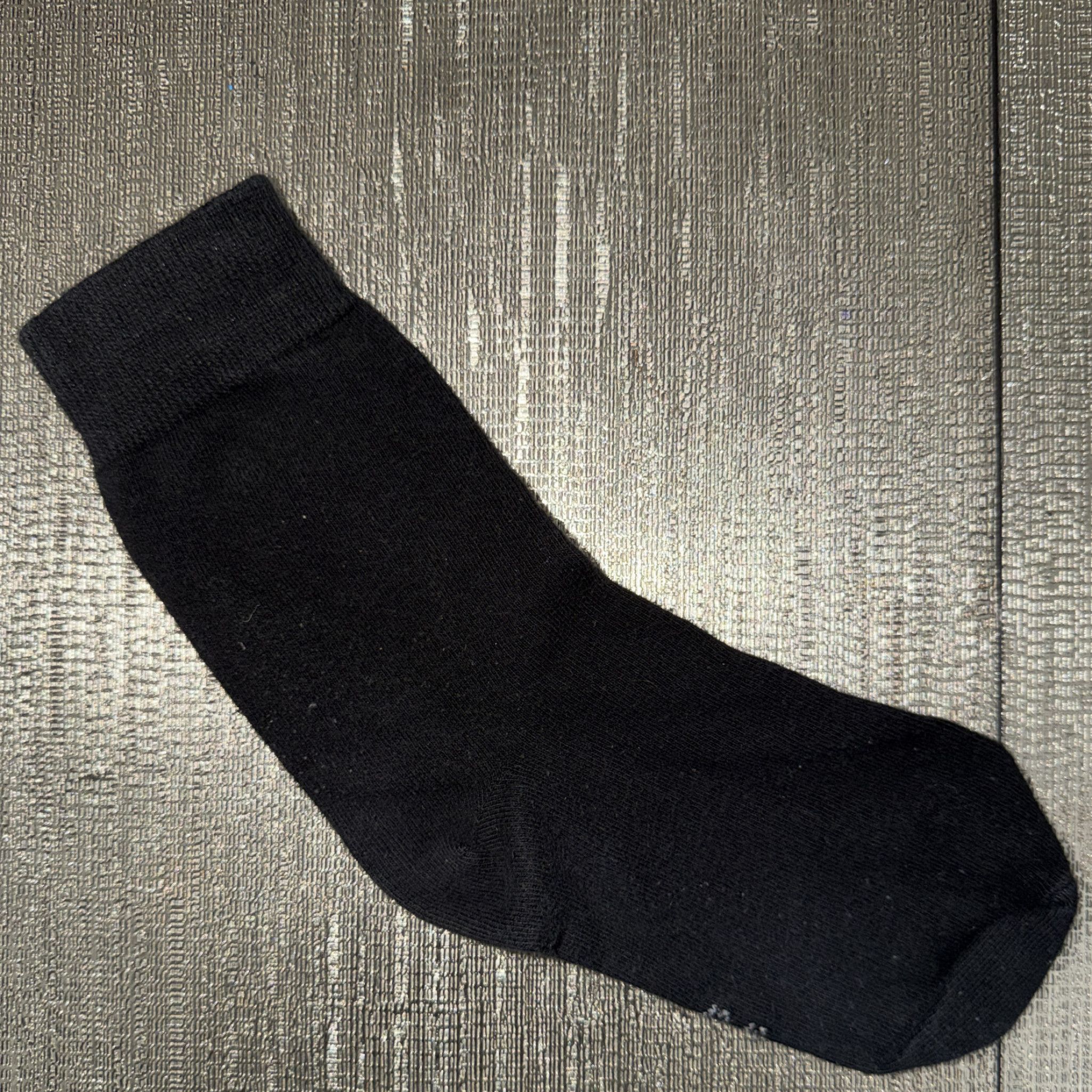 black socks left