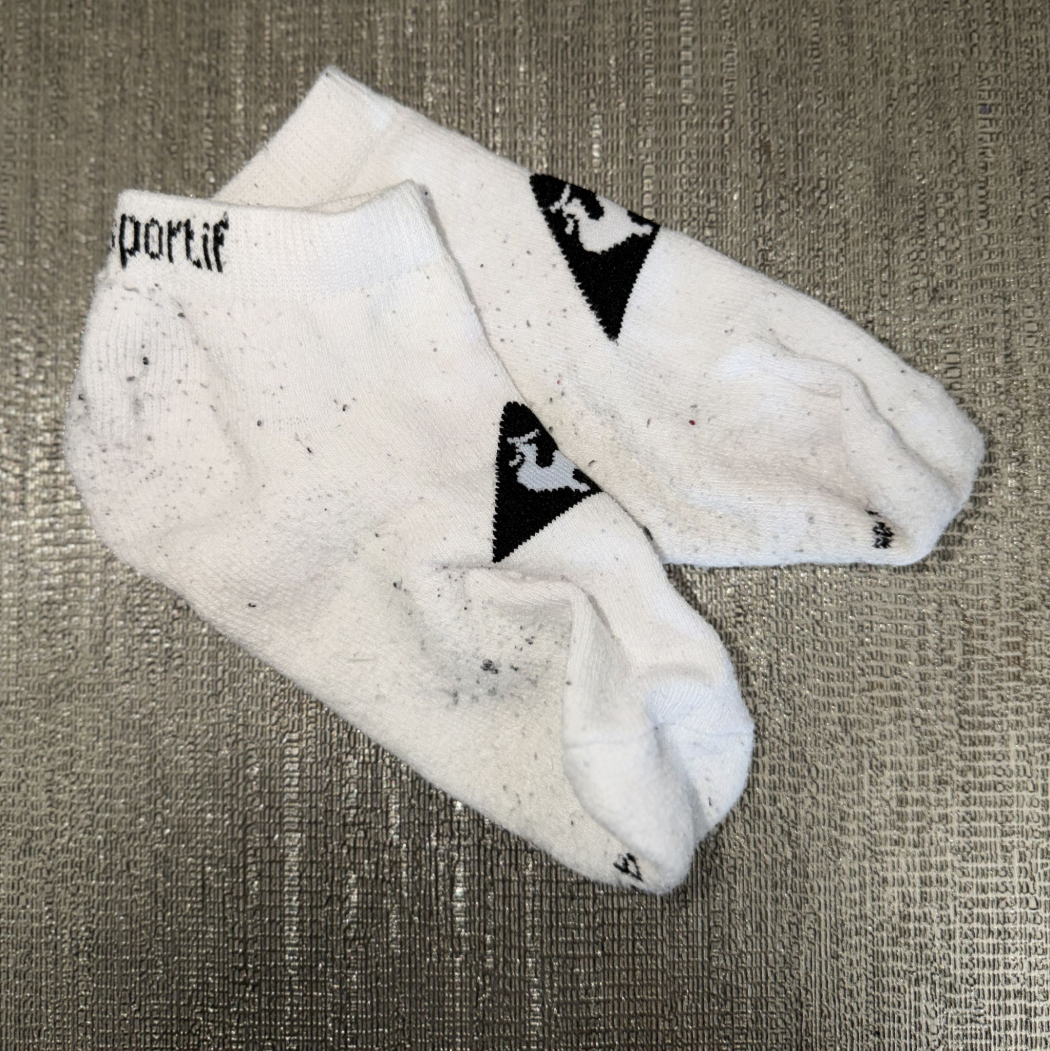 socks white worn