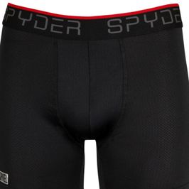 1 New Poly Spandex Performance Boxer Briefs Black Underwear