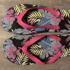 Worn Womens Flip Flops