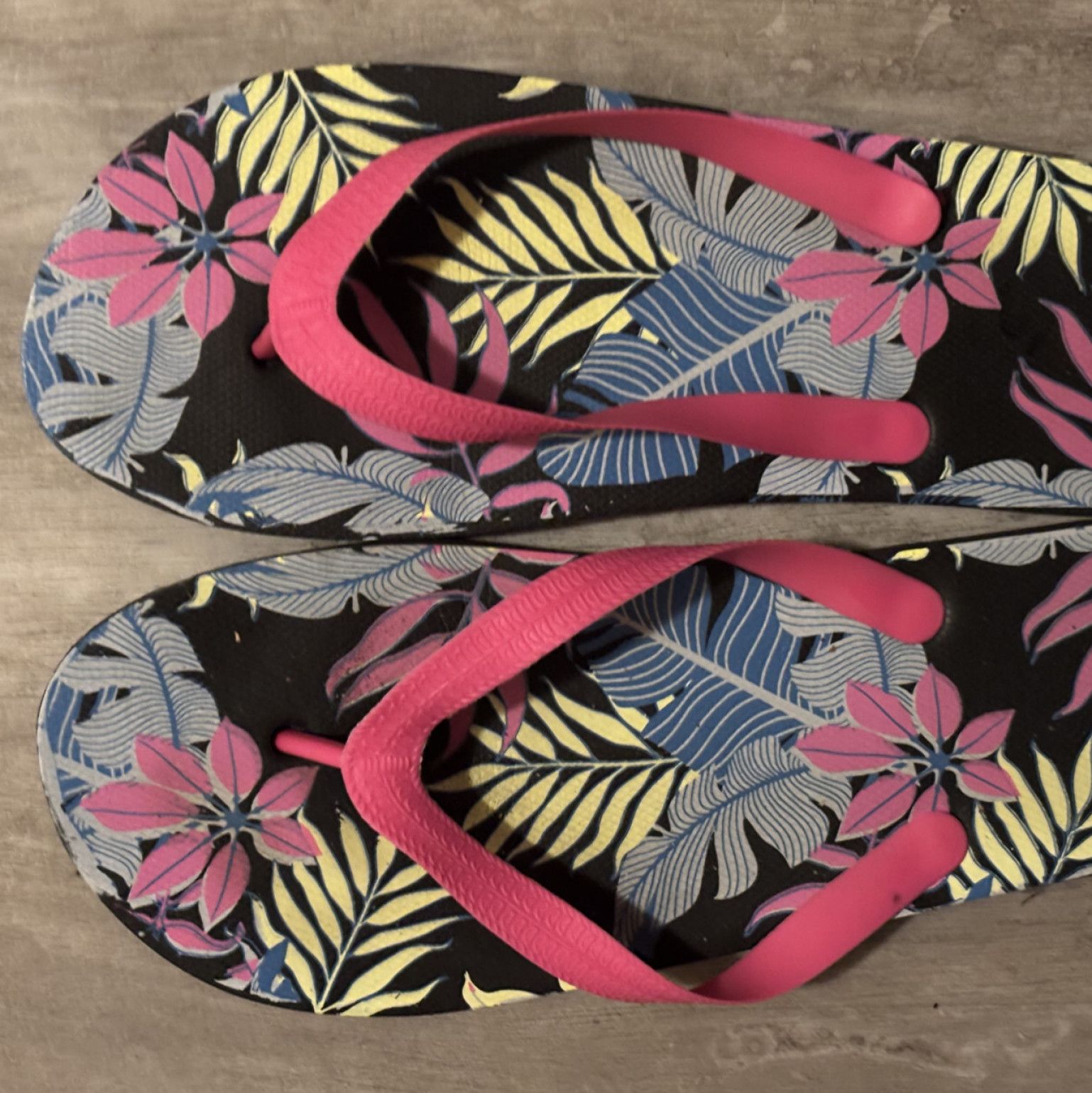 Worn Womens Flip Flops