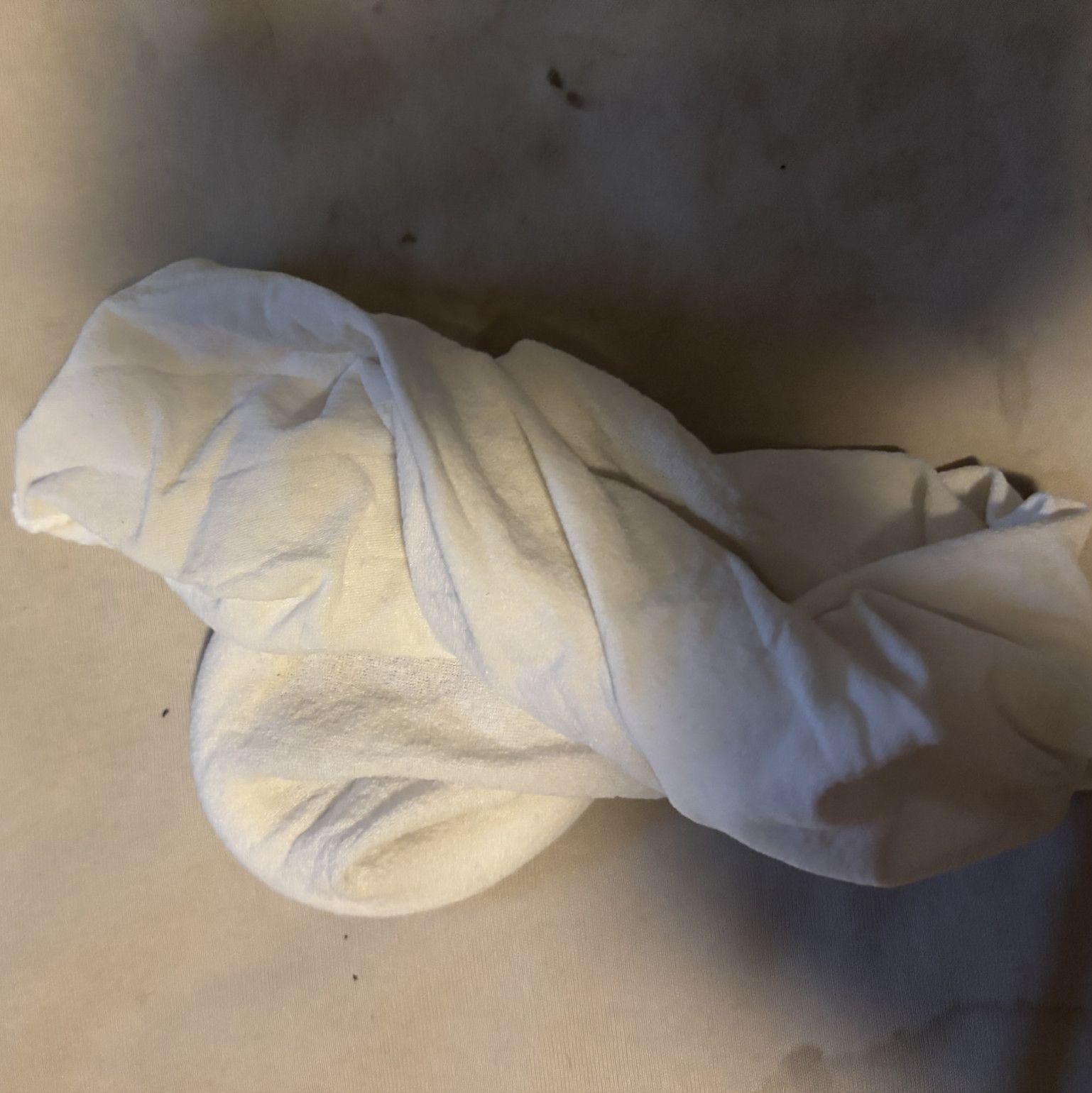 Worn White Silk Stockings