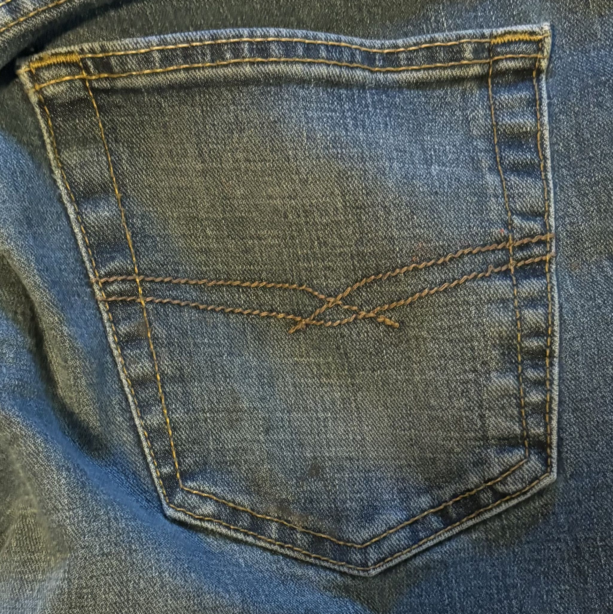 Worn Blue Jeans