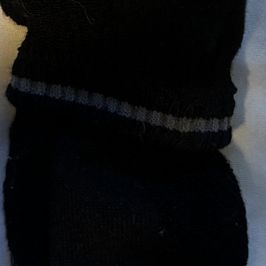 1 Pair of Worn Black Socks