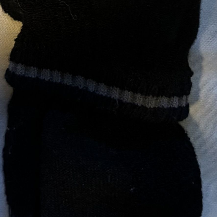 1 Pair of Worn Black Socks