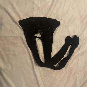 Heavily Worn Ripped Fishnets