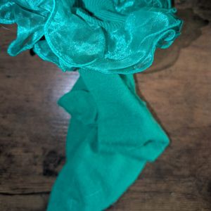 Green Lacy Socks