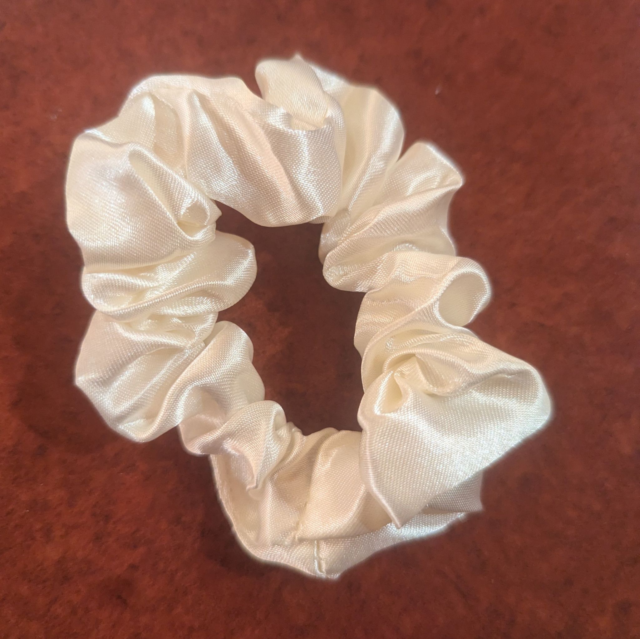 White Hair Scrunchie