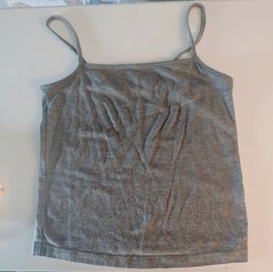 Gray Crop Top