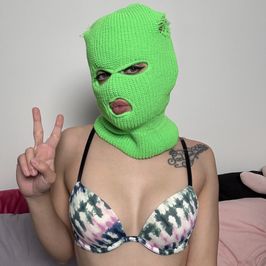 Green Ski Mask