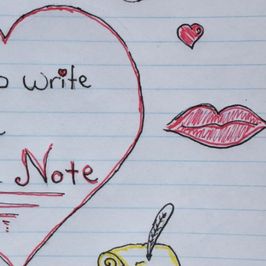 Hand written love note