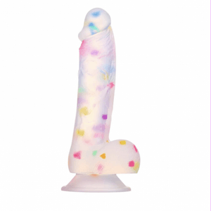 Confetti Suction Dildo