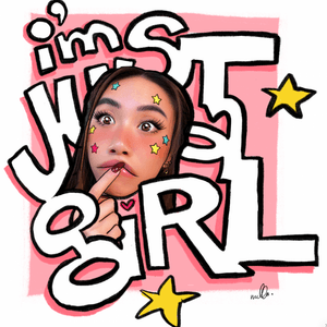 Just a Girl Sticker