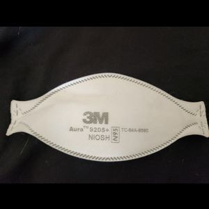 Used and worn 3M Aura N95 mask
