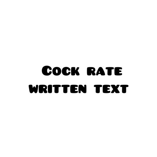 Cock rate over text