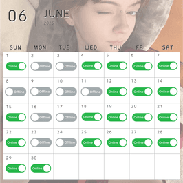 Schedule for June