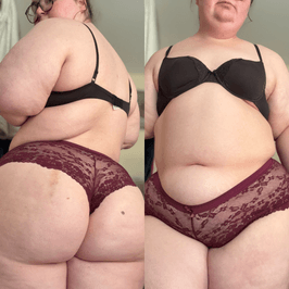 Worn Purple Lace Panties