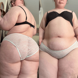 Worn Mint Green Lace Panties