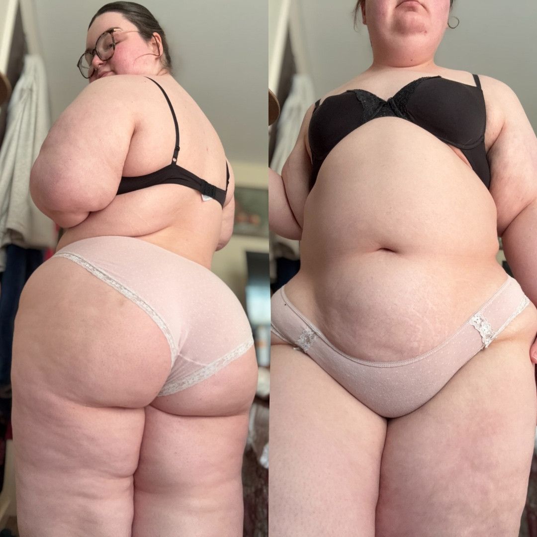 Pink White Lace Panties