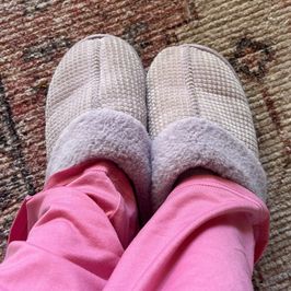Very worn slippers