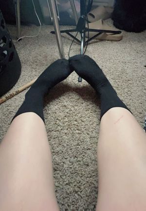 Black mid calf socks