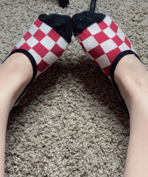 WORN no show checkered van socks