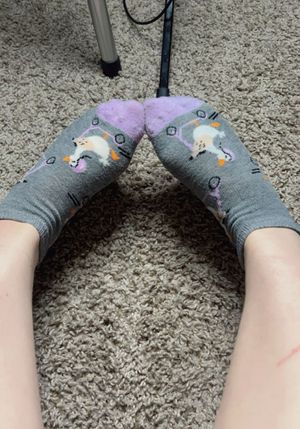 WORN grey goose target ankle socks