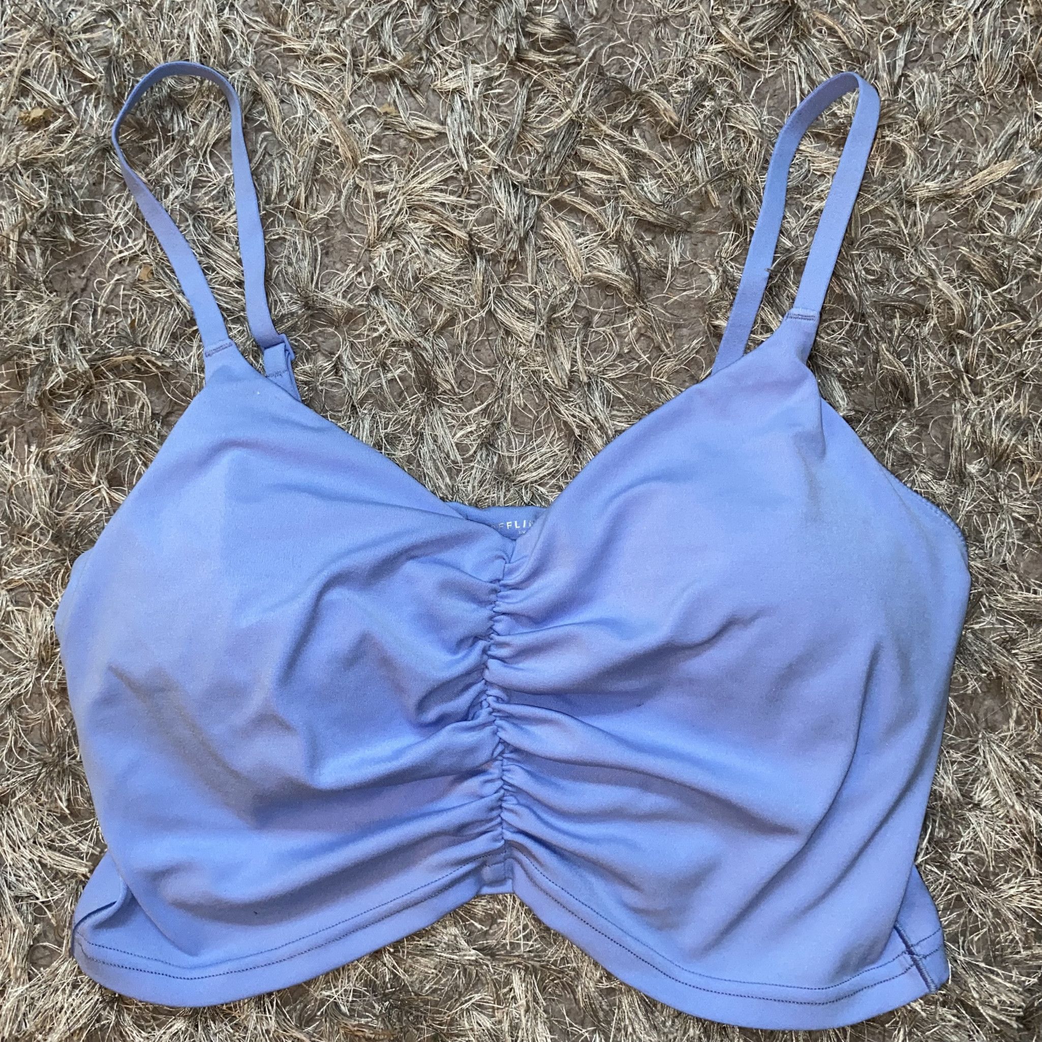 Blue Aerie Ruched Soft Sports Bra